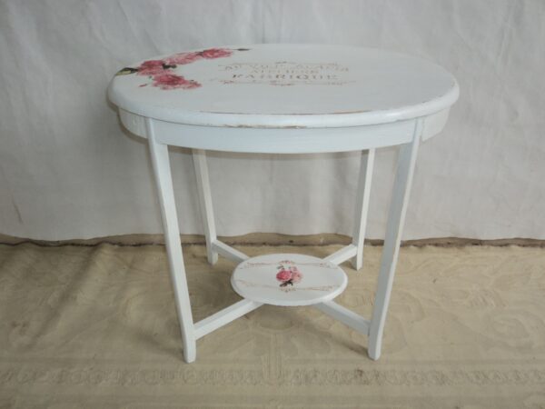 MESA DE SALA ANTIGUA PATINADA SHABY CHIC ROMANTIC. COD: 53203 - Image 2