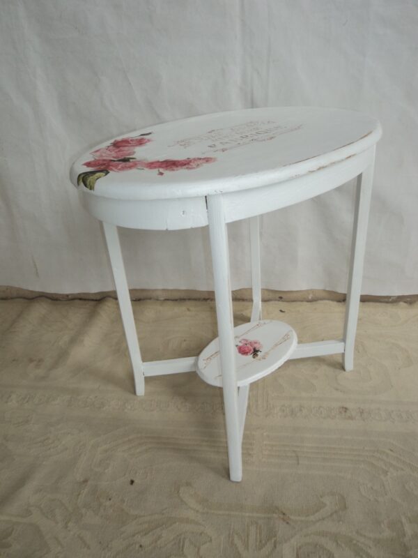 MESA DE SALA ANTIGUA PATINADA SHABY CHIC ROMANTIC. COD: 53203 - Image 6