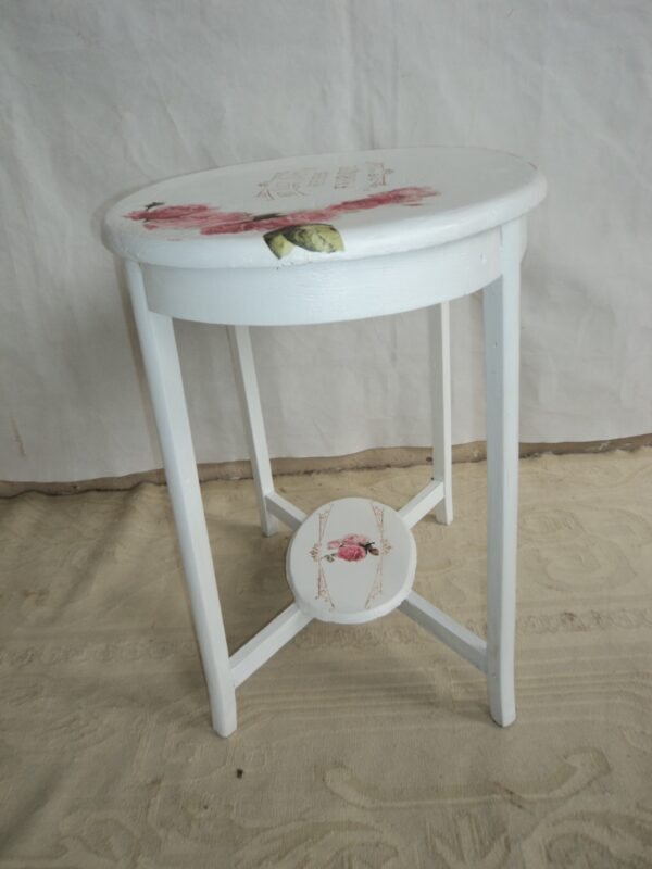 MESA DE SALA ANTIGUA PATINADA SHABY CHIC ROMANTIC. COD: 53203