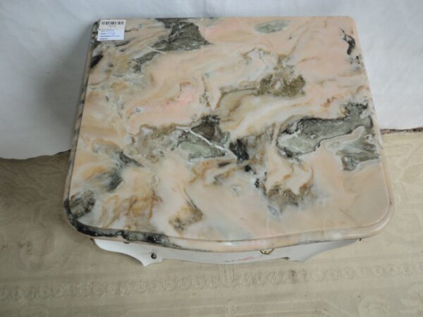 MESA DE LUZ ANTIGUA ESTILO FRANCES CON MARMOL, SHABY CHIC ROMANTIC. COD: 79002 - Image 4