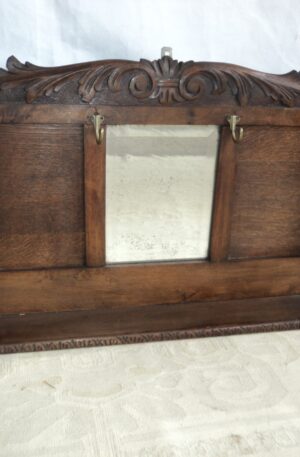 PERCHERO DE COLGAR ANTIGUO ESTIO INGLES CHIPPENDALE EN ROBLE. COD: 84310