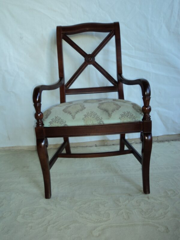 SILLON UN CUERPO CABECERA DE MESA , MADE IN USA DREXEL HERITAGE. COD: 73011 - Image 3