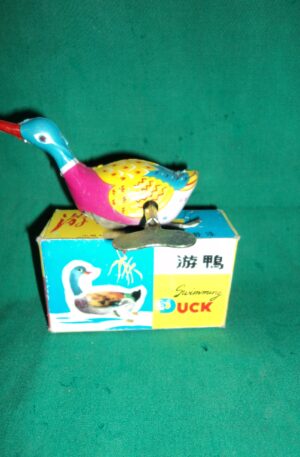 JUGUETE ANTIGUO SWIMMING DUCK AÑOS 70 COLECCIÓN. COD: 41848