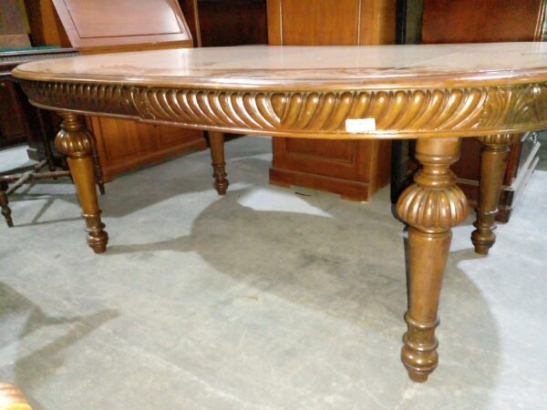 MESA DE COMEDOR ANTIGUA ESTILO RENACIMIENTO EN NOGAL. COD: 87401 - Image 5