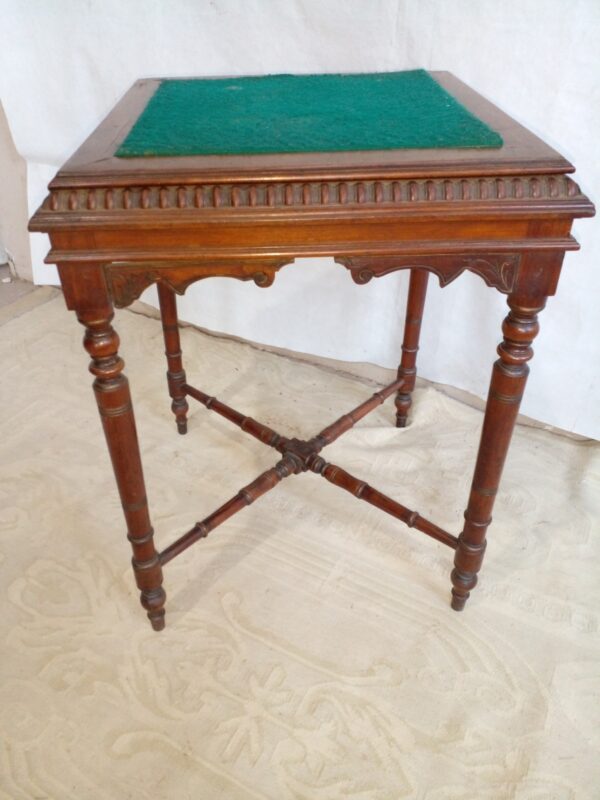 MESA DE SALA ESTILO COLONIAL INGLES EN NOGAL ITALIANO. COD: 79701 - Image 5