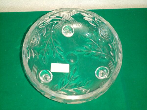 CENTRO DE MESA CRISTAL TALLADO ANTIGUO FRUTERA JARDINERA. COD: 93113 - Image 6