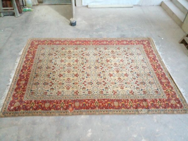 ALFOMBRA ANTIGUA DE LANA IMPECABLE 3.55 X 2.45 MTS. COD: 91809 RESERVADO - Image 11