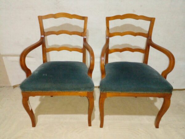 2 SILLONES DE UN CUERPO CABECERA DE MESA ESTILO FRANCES PROVENZAL. COD: 87908
