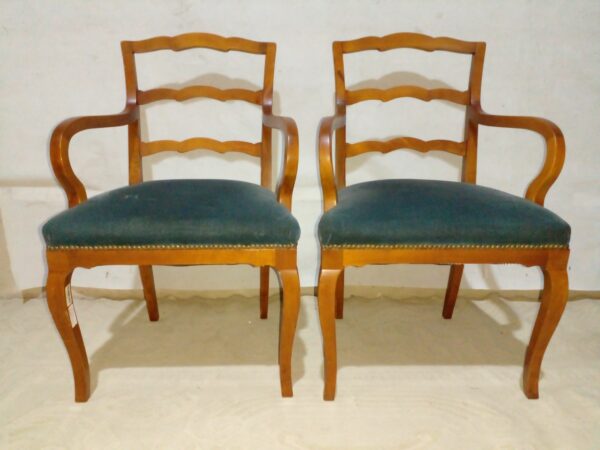 2 SILLONES DE UN CUERPO CABECERA DE MESA ESTILO FRANCES PROVENZAL. COD: 87908 - Image 3