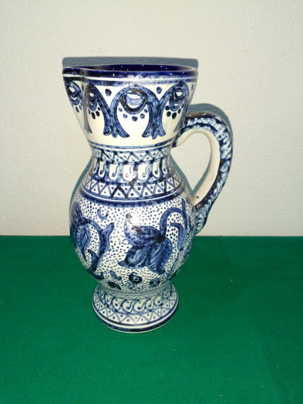 JARRA CERAMICA ESMALTADA SELLADA OZAETA, JARRA VINTAGE. COD: 93704 - Image 2