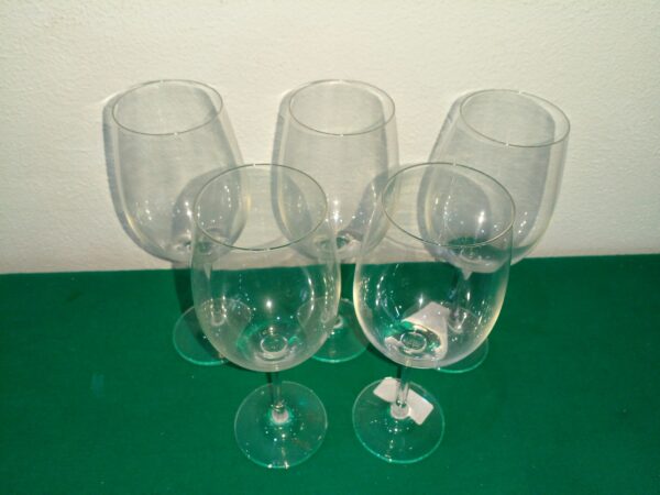 5 COPAS PARA VINO O AGUA ALEMANAS SELLADAS SCHOTT ZWIESEL CRISTAL. COD: 93205 - Image 3