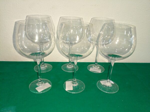 6 COPAS DE CRISTAL ALEMAN SELLADO SCHOTT ZWIESEL PARA VINO O AGUA. COD: 93204 - Image 3