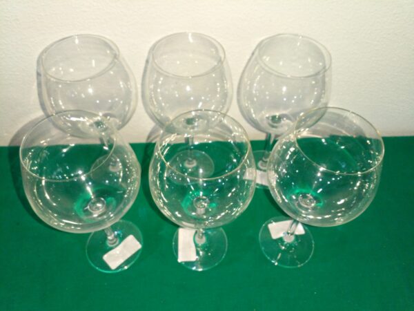 6 COPAS DE CRISTAL ALEMAN SELLADO SCHOTT ZWIESEL PARA VINO O AGUA. COD: 93204 - Image 4