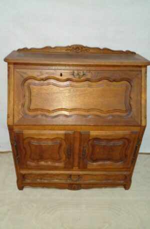 MUEBLE ESCRITORIO SECRETER EN ROBLE ESTILO FRANCES PROVENZAL. COD: 93701