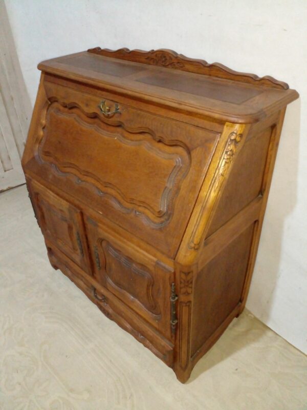 MUEBLE ESCRITORIO SECRETER EN ROBLE ESTILO FRANCES PROVENZAL. COD: 93701 - Image 3