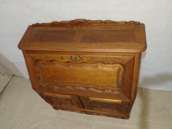MUEBLE ESCRITORIO SECRETER EN ROBLE ESTILO FRANCES PROVENZAL. COD: 93701 - Image 4