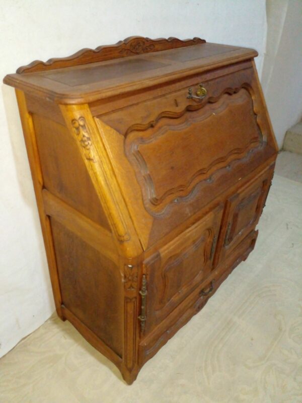 MUEBLE ESCRITORIO SECRETER EN ROBLE ESTILO FRANCES PROVENZAL. COD: 93701 - Image 5