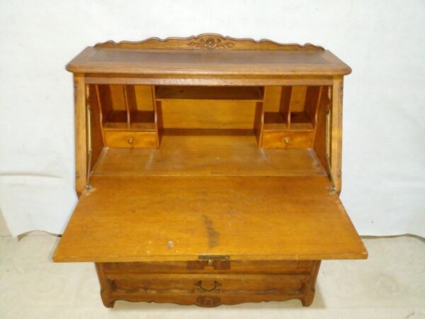 MUEBLE ESCRITORIO SECRETER EN ROBLE ESTILO FRANCES PROVENZAL. COD: 93701 - Image 6