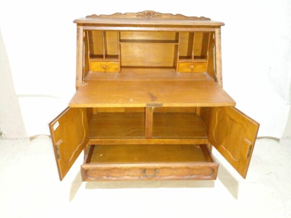 MUEBLE ESCRITORIO SECRETER EN ROBLE ESTILO FRANCES PROVENZAL. COD: 93701 - Image 8
