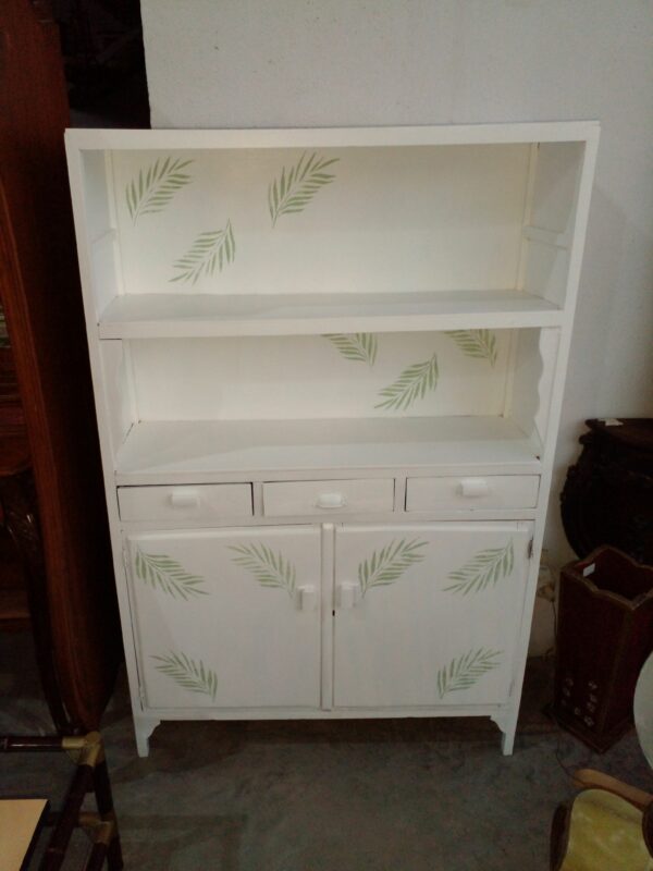 APARADOR DE COCINA VINTAGE ANTIGUO MUEBLE DE CAMPO PATINADO. COD: 91408
