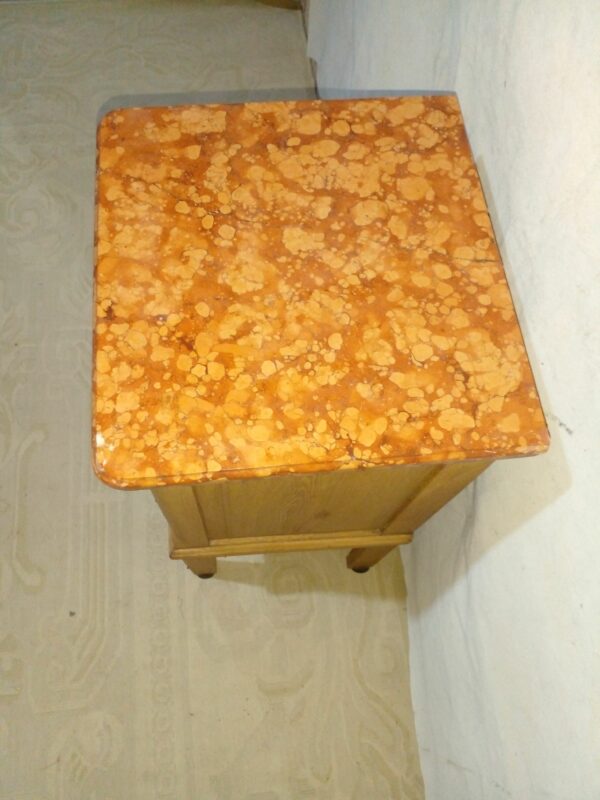 MESA DE LUZ ROBLE LAVADO NATURAL CON MARMOL ROSA VERONA. COD: 93007 - Image 6