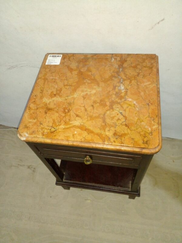 MESA DE LUZ ANTIGUA CON MARMOL ROSA VERONA ITALIANO. COD: 93909 - Image 4