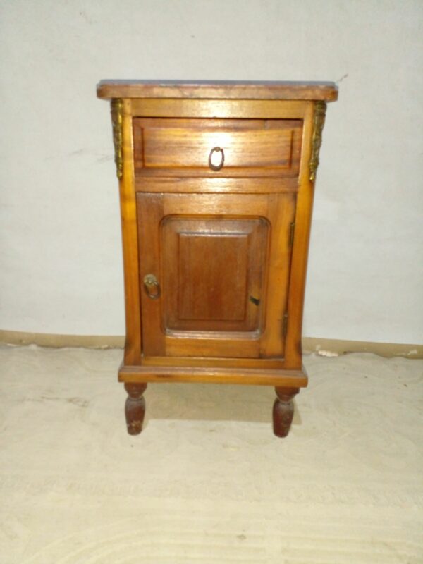 MESA DE LUZ ANTIGUA CON MARMOL ROSA VERONA ITALIANO. COD: 93908 - Image 4