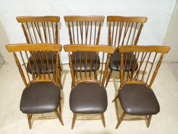 SILLA WINDSOR SILLAS COUNTRY TAPIZADAS EN ECOCUERO. COD: 95004 - Image 3