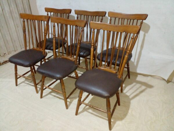 SILLA WINDSOR SILLAS COUNTRY TAPIZADAS EN ECOCUERO. COD: 95004 - Image 4
