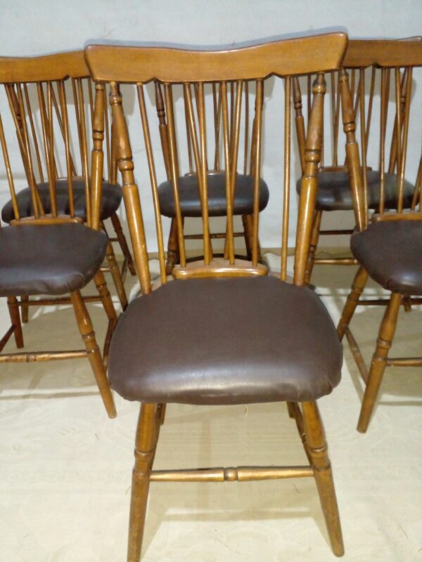 SILLA WINDSOR SILLAS COUNTRY TAPIZADAS EN ECOCUERO. COD: 95004 - Image 5