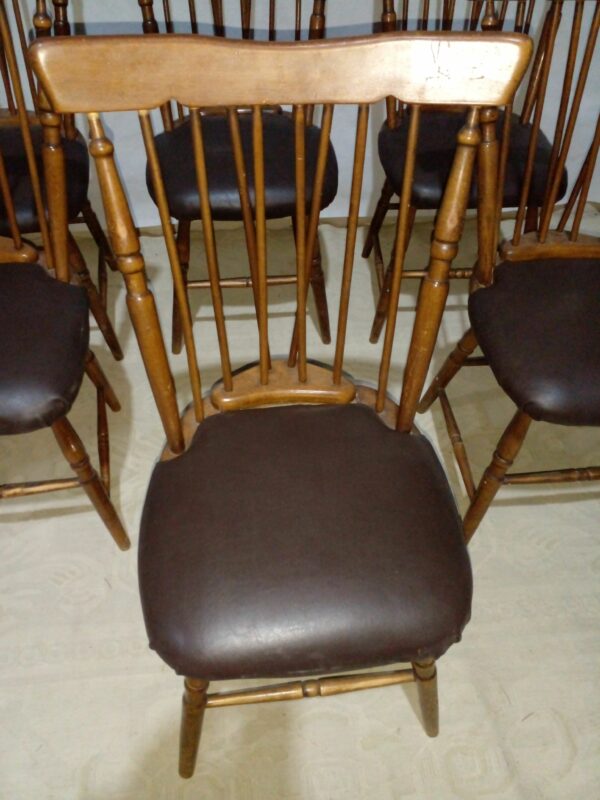 SILLA WINDSOR SILLAS COUNTRY TAPIZADAS EN ECOCUERO. COD: 95004 - Image 6