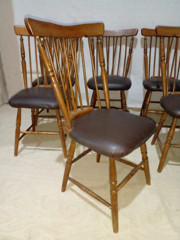 SILLA WINDSOR SILLAS COUNTRY TAPIZADAS EN ECOCUERO. COD: 95004 - Image 7