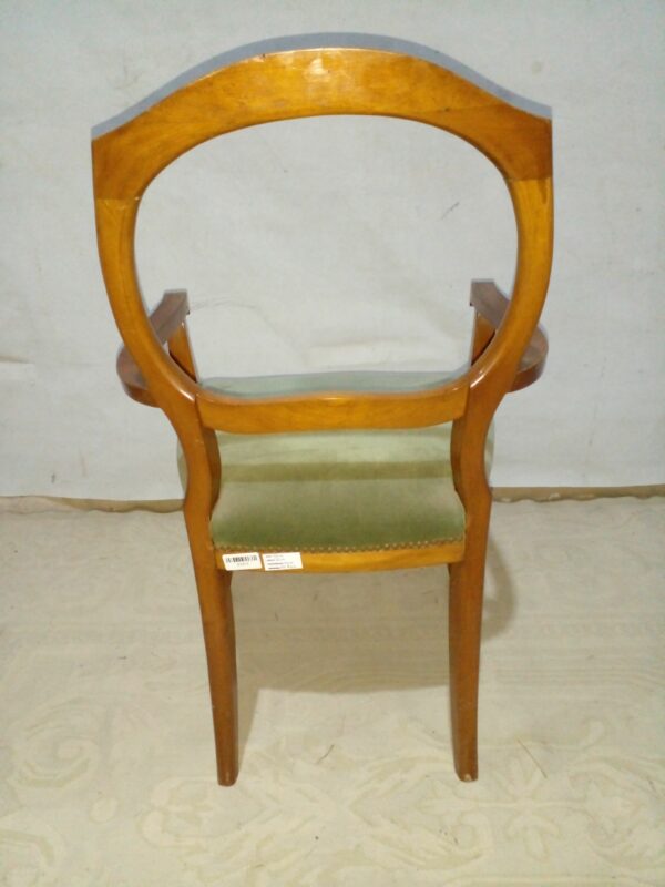 JUEGO DE SILLA Y SILLON DE CABECERA DE MESA ESTILO INGLES VICTORIANO. COD: 93903 - Image 7