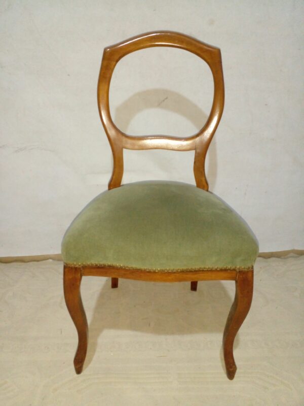 JUEGO DE SILLA Y SILLON DE CABECERA DE MESA ESTILO INGLES VICTORIANO. COD: 93903 - Image 9