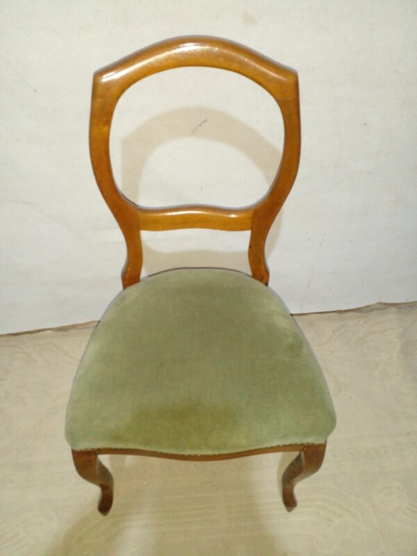 JUEGO DE SILLA Y SILLON DE CABECERA DE MESA ESTILO INGLES VICTORIANO. COD: 93903 - Image 10