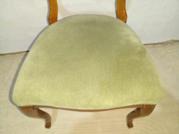 JUEGO DE SILLA Y SILLON DE CABECERA DE MESA ESTILO INGLES VICTORIANO. COD: 93903 - Image 11
