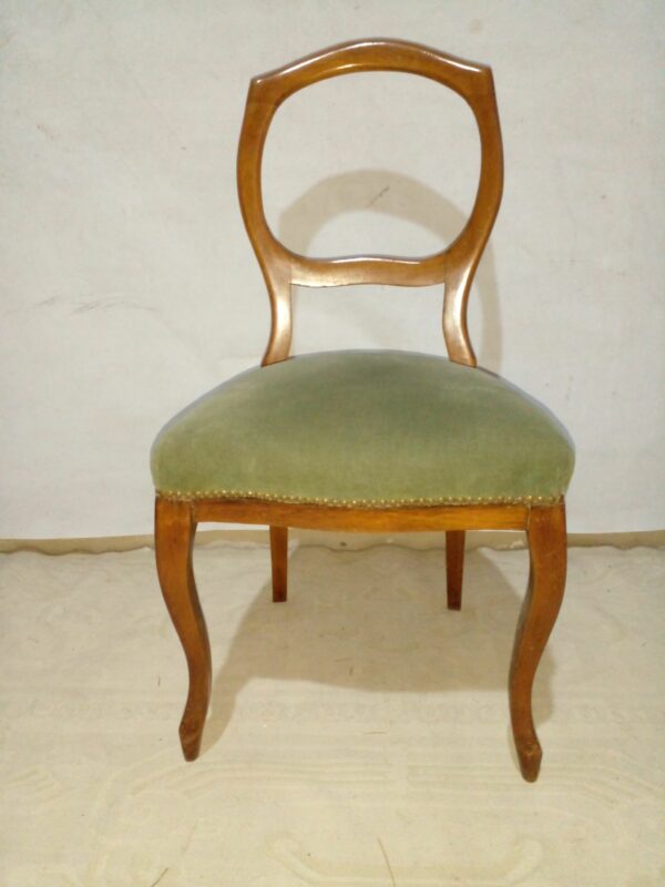JUEGO DE SILLA Y SILLON DE CABECERA DE MESA ESTILO INGLES VICTORIANO. COD: 93903 - Image 12