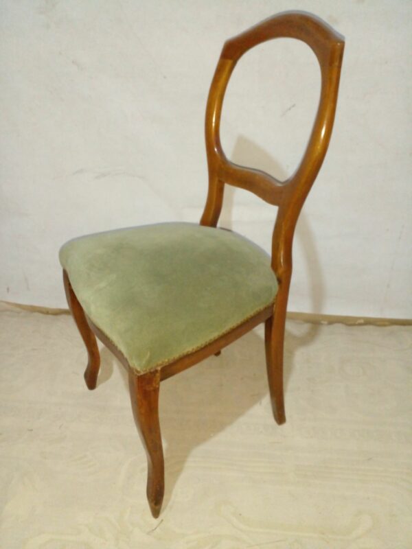 JUEGO DE SILLA Y SILLON DE CABECERA DE MESA ESTILO INGLES VICTORIANO. COD: 93903 - Image 13
